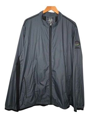 Adidas Mens Gray World Cadillac Championship Golf Windbreaker Jacket XXL
